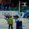 The US men at the start of their semifinal
